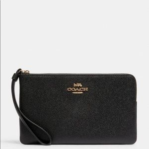 Coach large corner zip wristlet